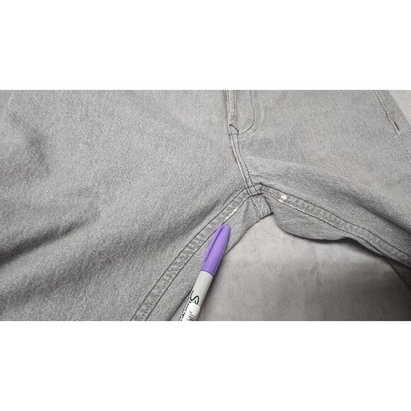 Banana Republic Jeans Mens 31x32 Gray Traveler Slim Fit 5 Pocket Zip Fly (HL9) - Picture 8 of 10